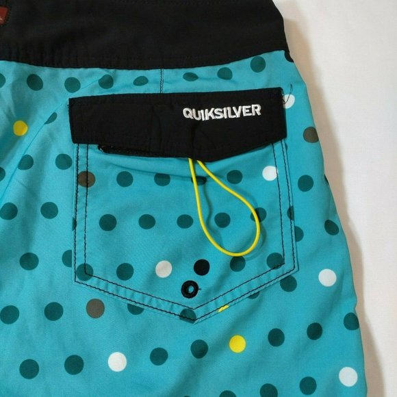 Quicksilver poka dot women's board shorts Size 31 Aqua colour - Picture 3 of 10